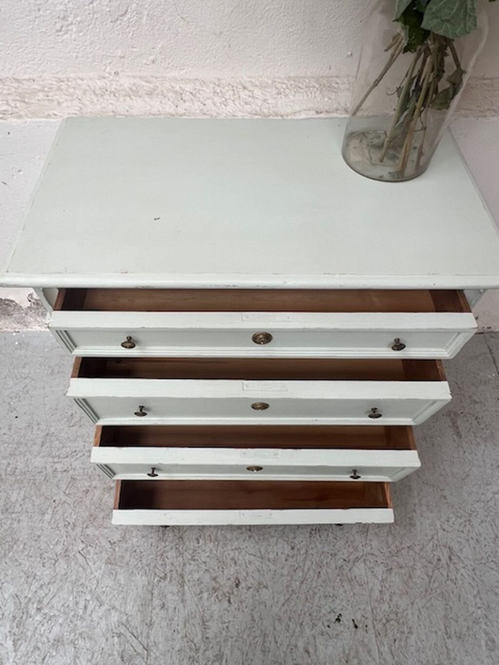 Antike handgefertigte Kommode aus Holz A 856 – Bild 3