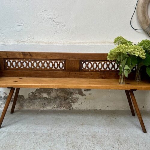handcrafted antique, unique "Siedelbank", folk art furniture, A 855