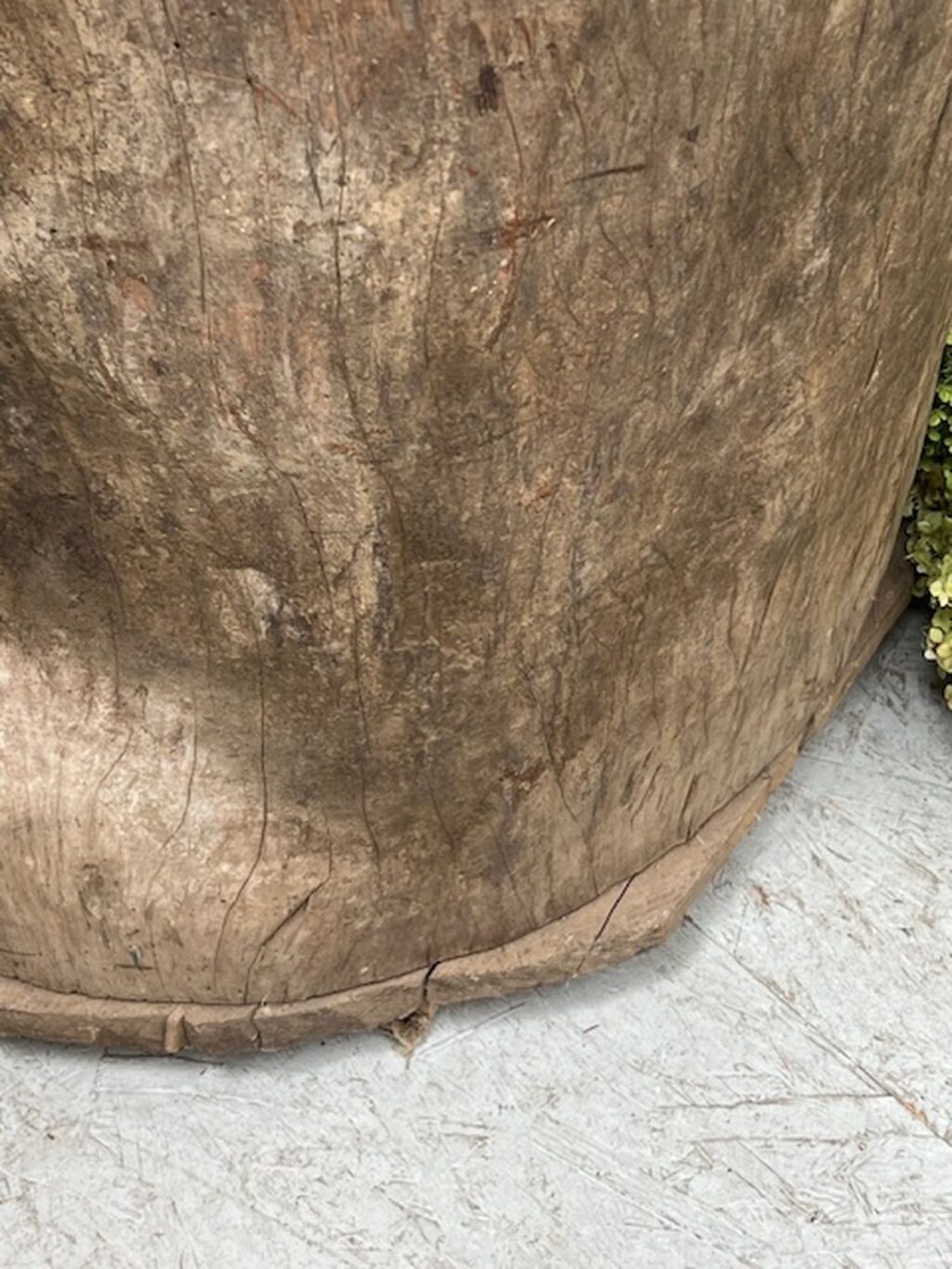 Handgefertigter antiker ausgehöhlter Baumstamm, Wabi Sabi, A 854 – Bild 10