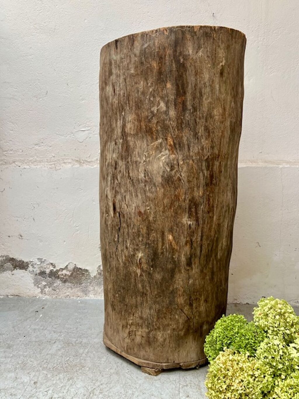 Handgefertigter antiker ausgehöhlter Baumstamm, Wabi Sabi, A 854
