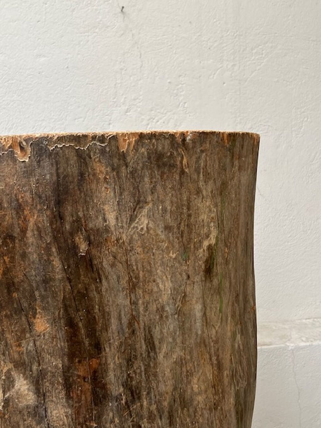 Handgefertigter antiker ausgehöhlter Baumstamm, Wabi Sabi, A 854 – Bild 5
