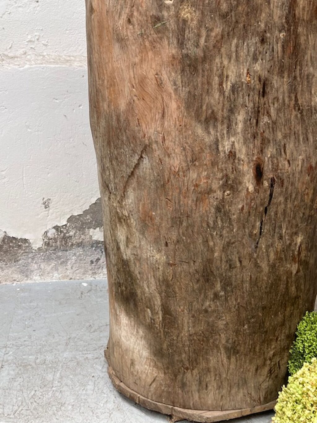 Handgefertigter antiker ausgehöhlter Baumstamm, Wabi Sabi, A 854 – Bild 7