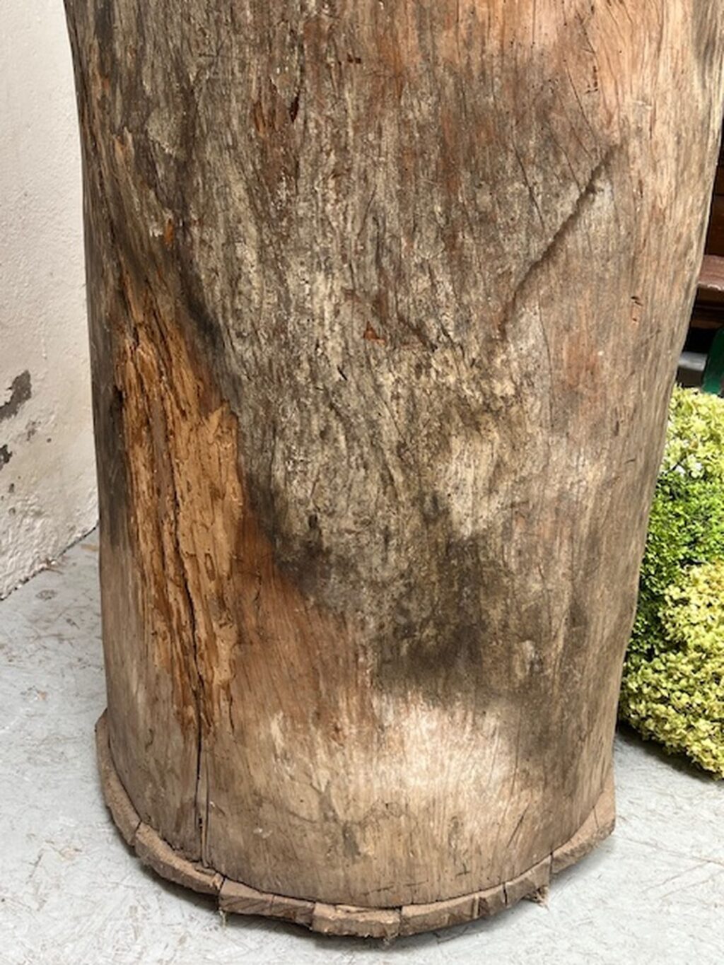 Handgefertigter antiker ausgehöhlter Baumstamm, Wabi Sabi, A 854 – Bild 3