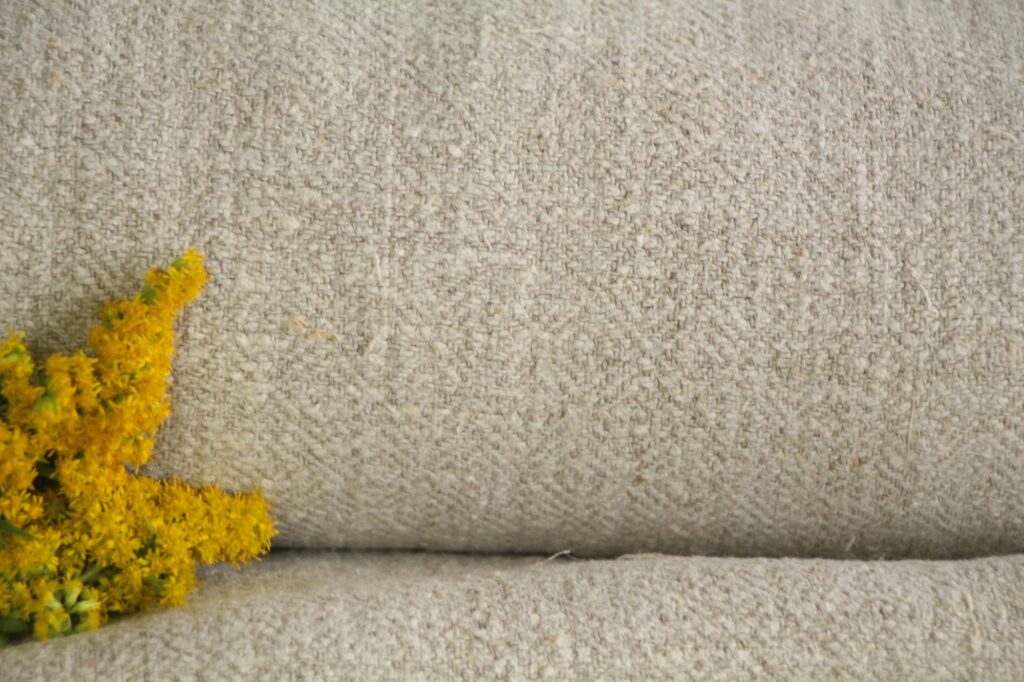 antique linen fabric, 11.70 y, handwoven, rug fabric, durabel, Z 138 - Image 10