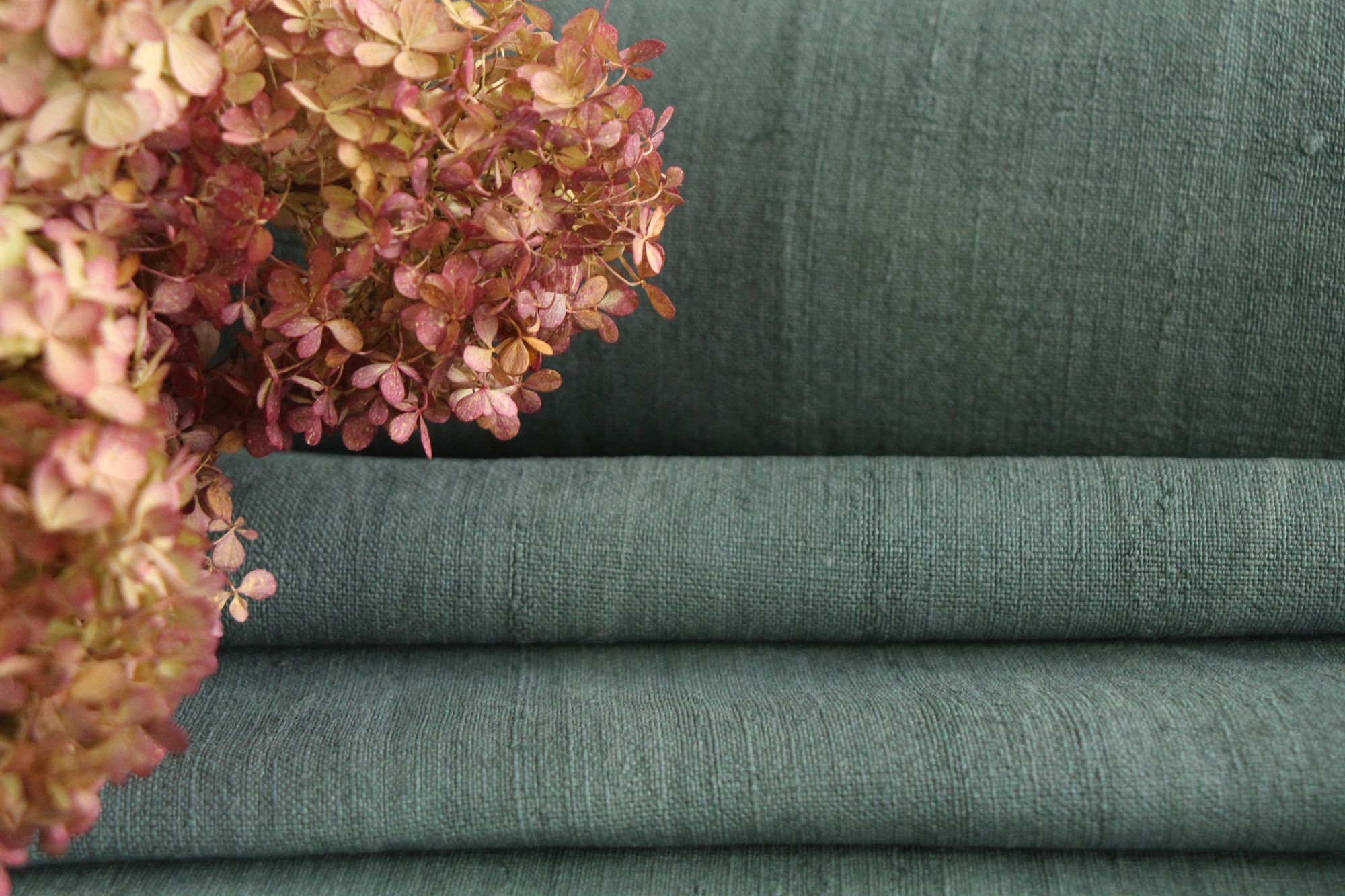 gefärbte antike Leinenstoffe, 14,34m, Möbelstoff, Tischdecke, Z 049 – Bild 9