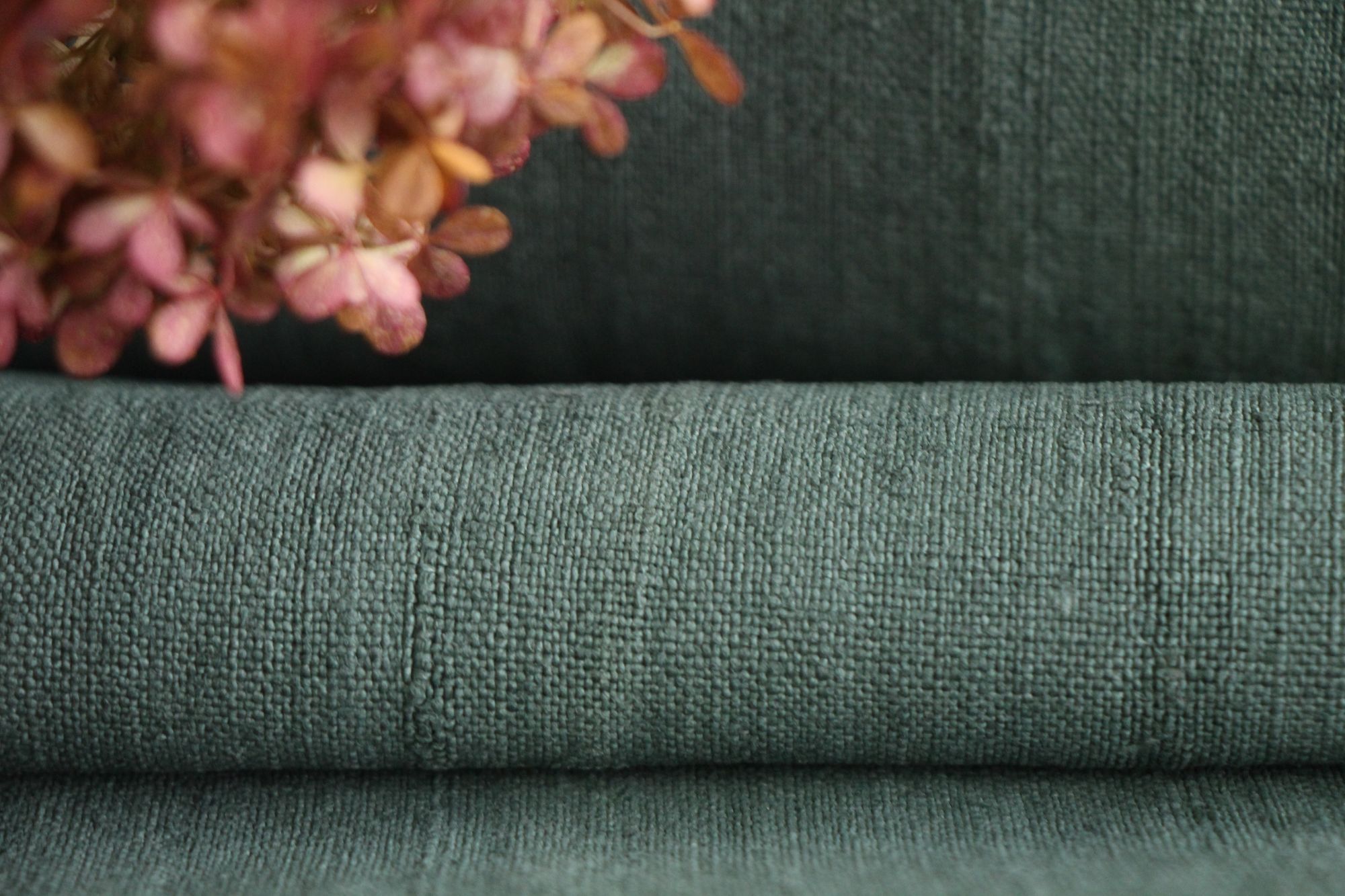 gefärbte antike Leinenstoffe, 14,34m, Möbelstoff, Tischdecke, Z 049 – Bild 7