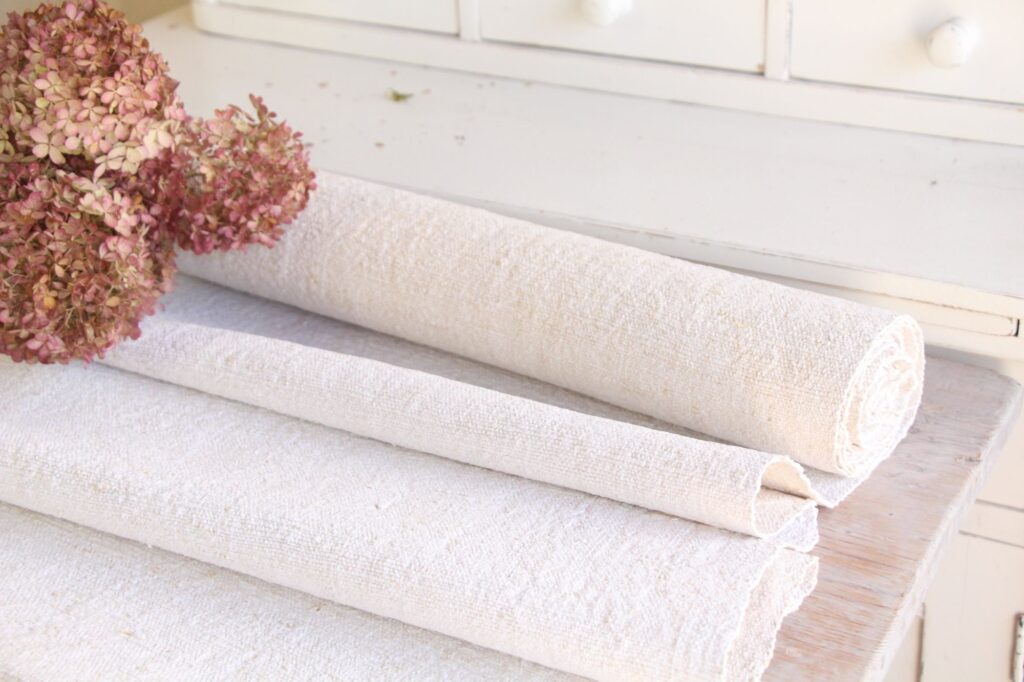 antique linen fabric, 4.92 y, table cloth, wedding decor, durabel, Z 140 - Image 3