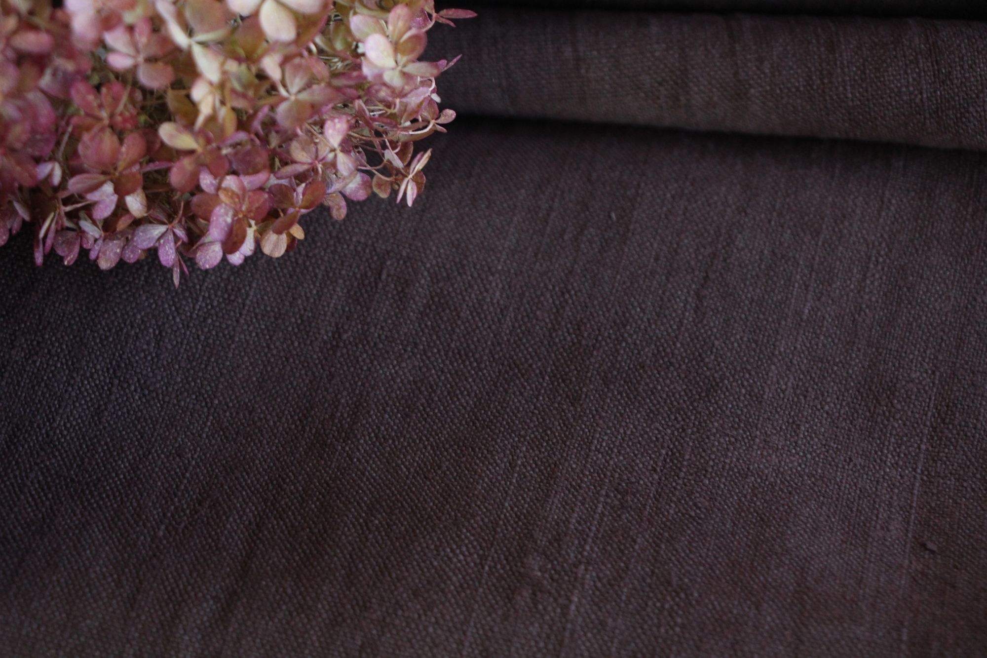 dyed antique linen fabric, 9.90y, upholstery fabric, curtain fabric, Z 142 - Image 9