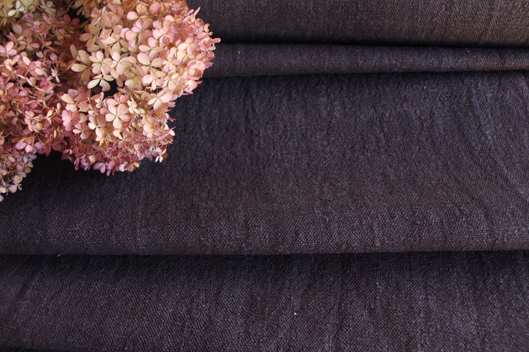 dyed antique linen fabric, 9.90y, upholstery fabric, curtain fabric, Z 150 - Image 7