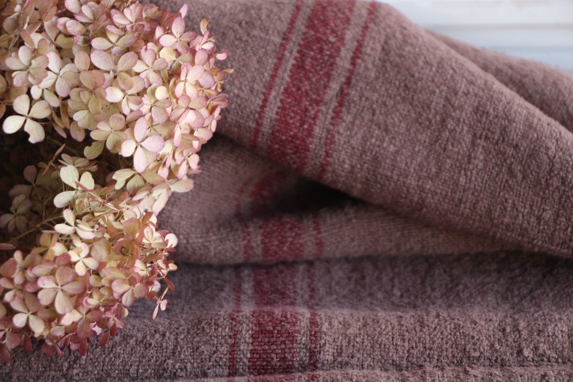 gefärbter antiker Leinen-Getreidesack, handgewebt, Landhaus Dekor, langlebig, L 778 – Bild 7