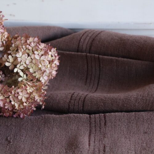 Gefärbter antiker Leinensack, handgewebt, Landhausdekor, strapazierfähig, L 776