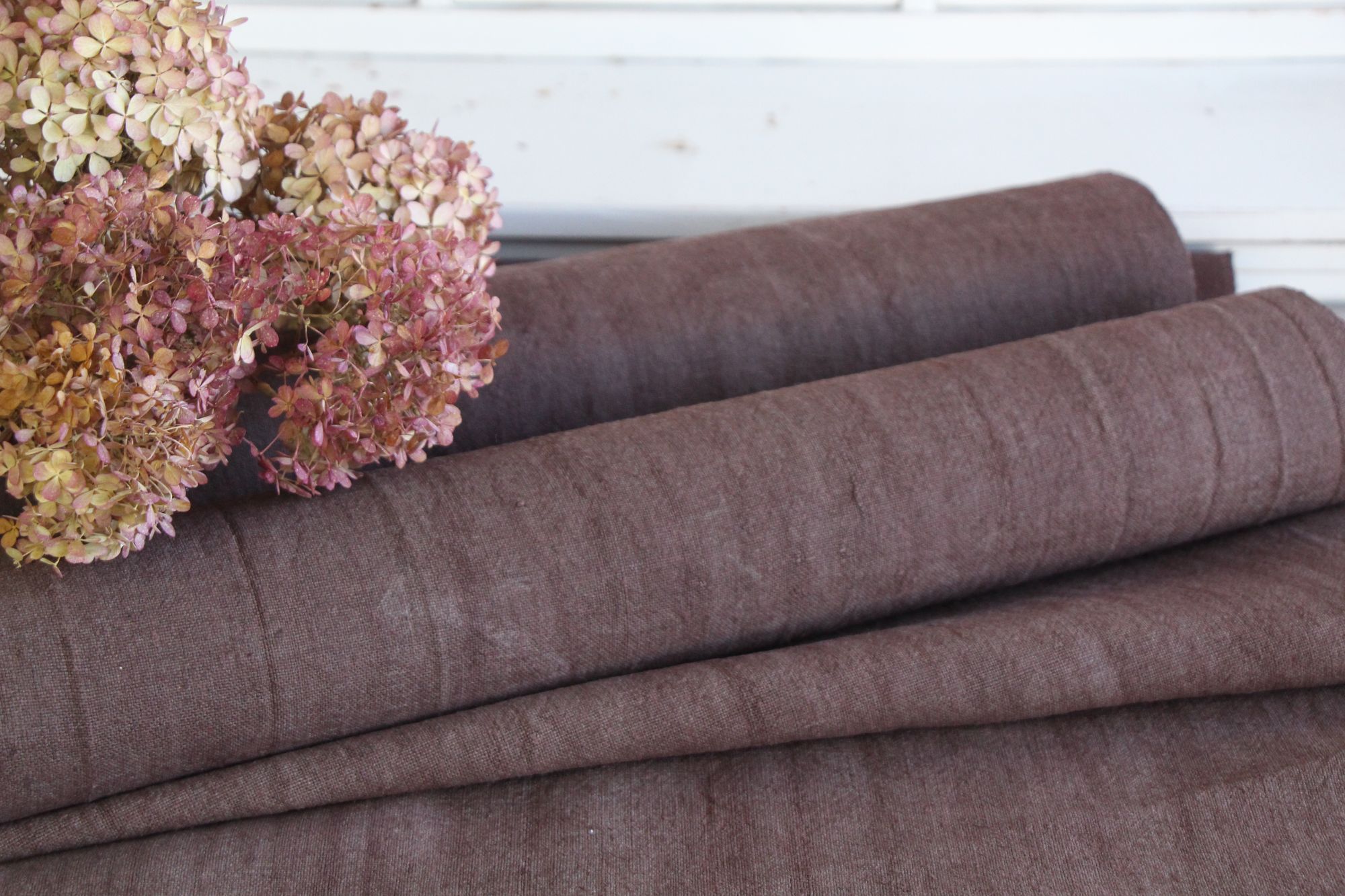 antiker Leinenstoff 11,82m, Großangebot, Farmhouse Dekor, Tapezierstoff, langlebig, Z 144 – Bild 5