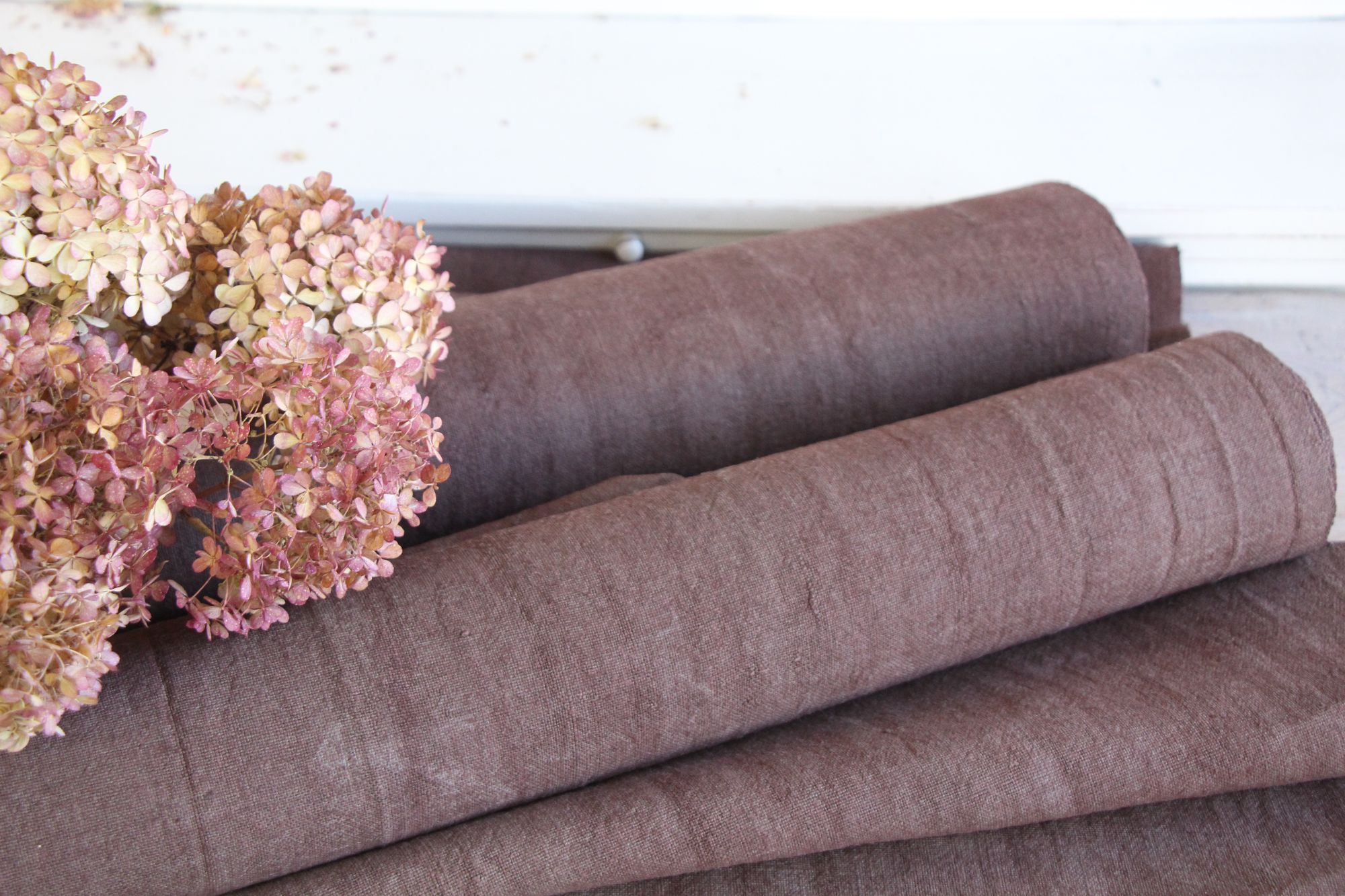 antiker Leinenstoff 11,82m, Großangebot, Farmhouse Dekor, Tapezierstoff, langlebig, Z 144 – Bild 10