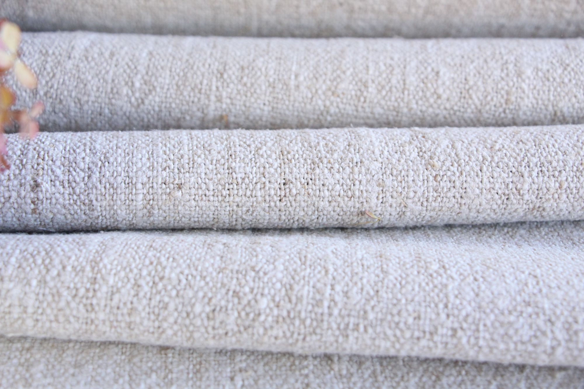 antiker Leinenstoff, 8,0 m, Polsterstoff, Hochzeitsdekor, Langlebig, UW 593 – Bild 9