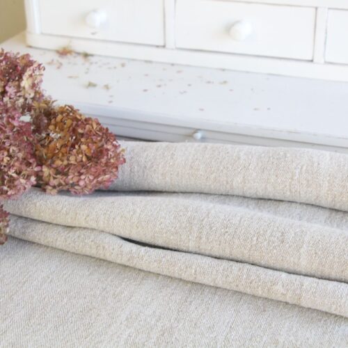 antiker Leinenstoff, 3,20 m, Naturstoff, Möbelstoff, strapazierfähig, UW 755