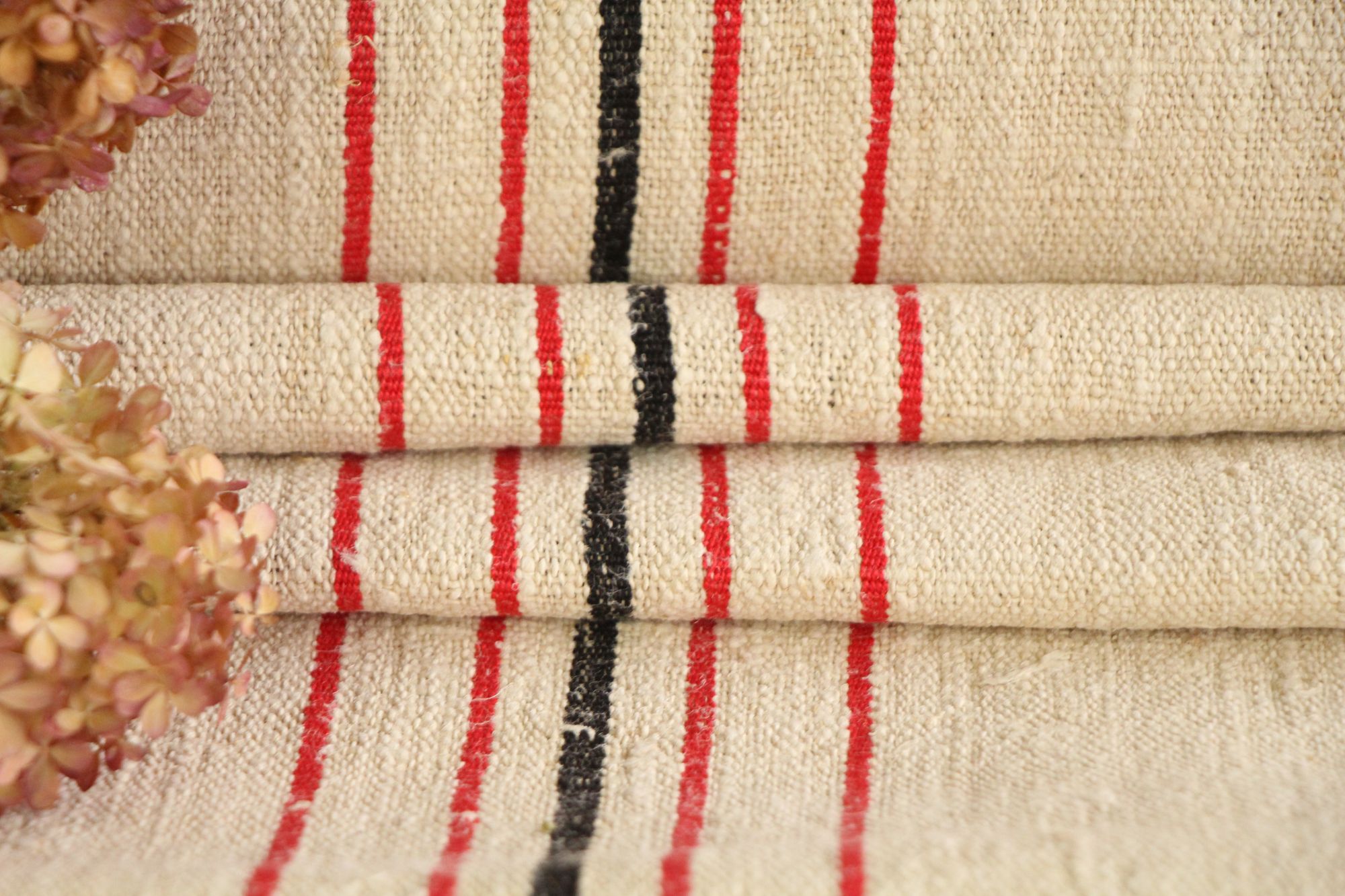 antique linen fabric, 9.07 y, handwoven, stair runner, durabel, SP 152 - Image 9