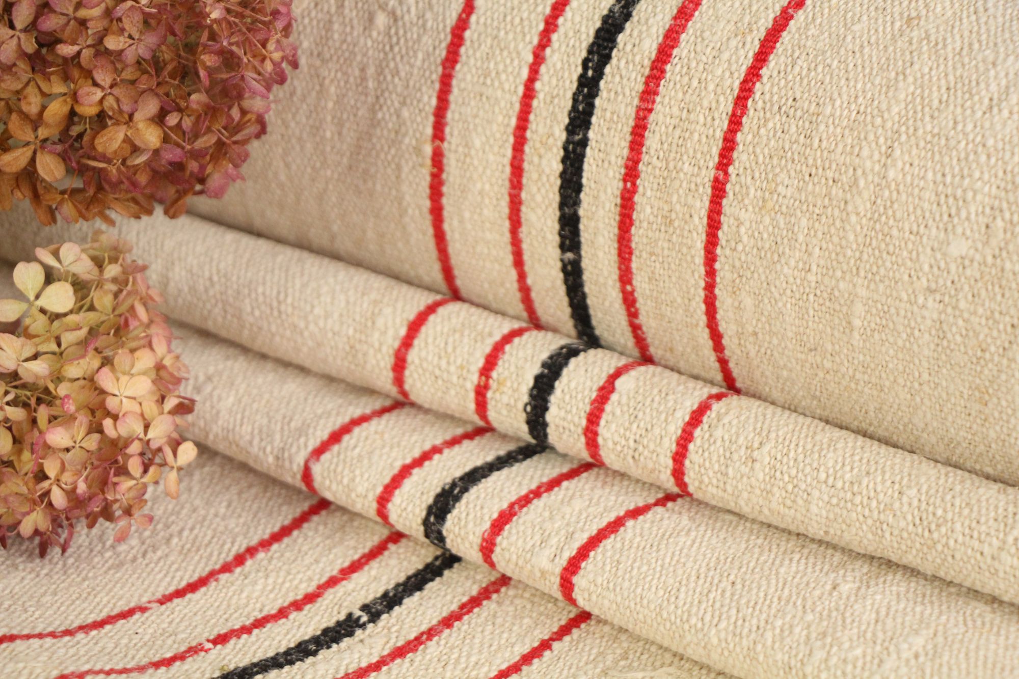 antique linen fabric, 9.07 y, handwoven, stair runner, durabel, SP 152 - Image 7