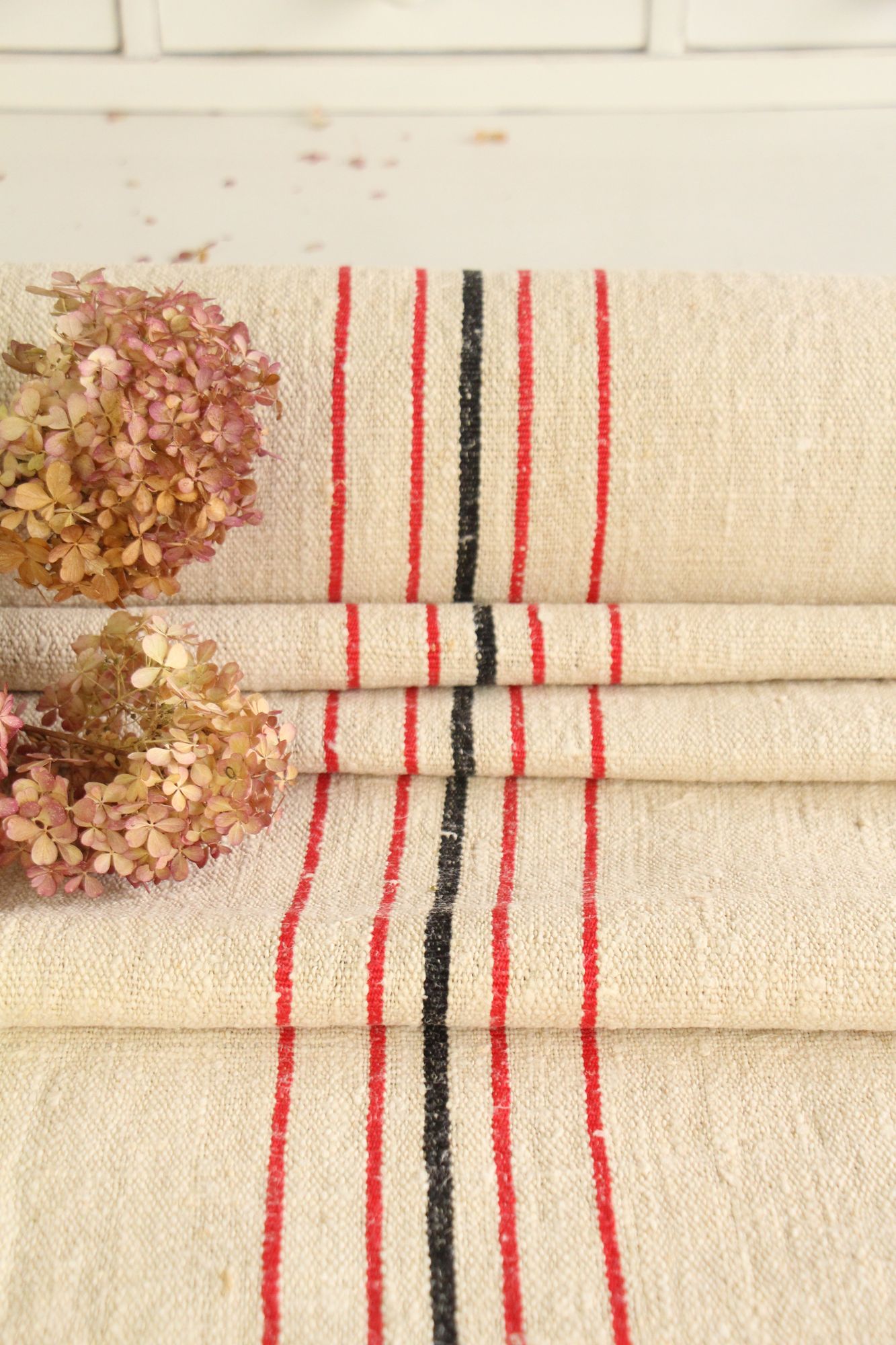 antique linen fabric, 9.07 y, handwoven, stair runner, durabel, SP 152 - Image 3