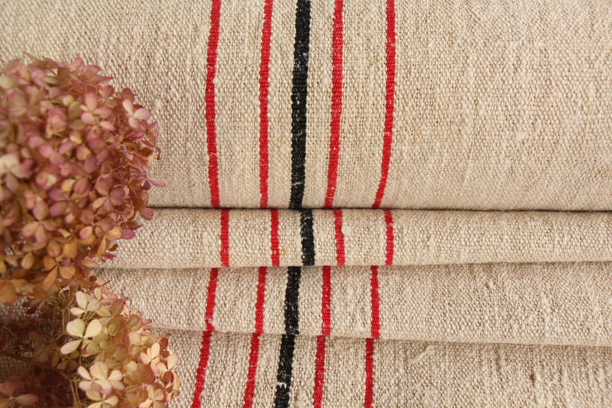 antique linen fabric, 9.07 y, handwoven, stair runner, durabel, SP 152 - Image 8