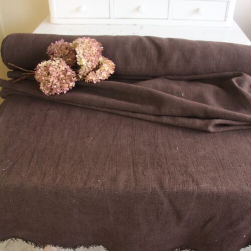 dyed antique linen fabric, 9.90y, upholstery fabric, curtain fabric, Z 151