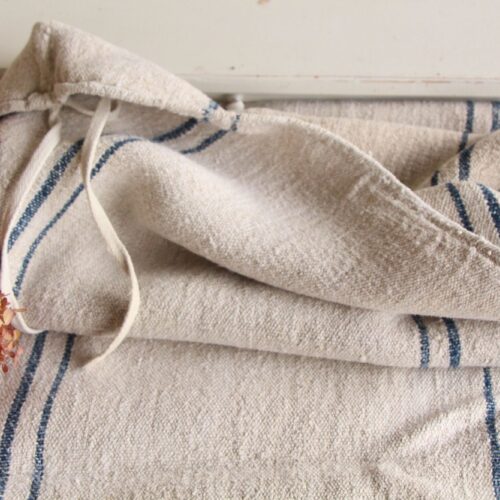 antiker Getreidesack aus Leine, Naturstoff, Gustavian Style, langlebig, L 787