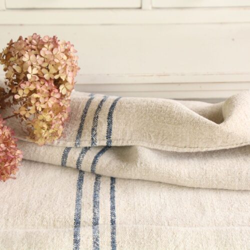 antiker Getreidesack aus Leine, Naturstoff, Gustavian Style, langlebig, L 786