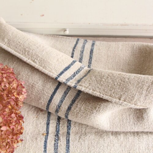 antiker Getreidesack aus Leine, Kissenstoff, Gustavian Style, langlebig, L 789