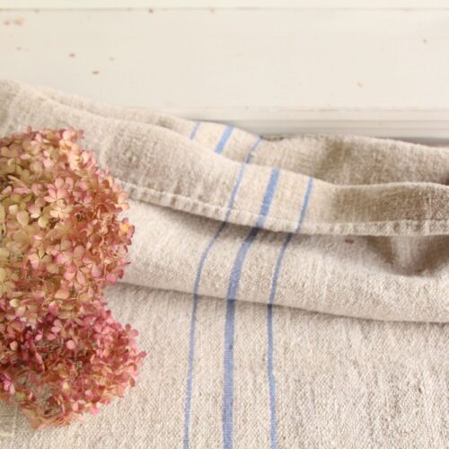 antiker Getreidesack aus Leine, Kissenstoff, Gustavian Style, langlebig, L 790