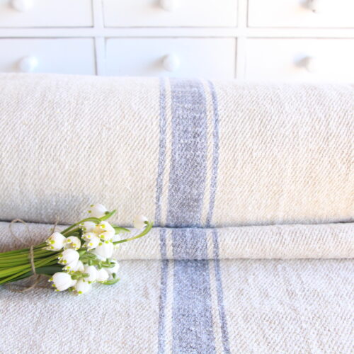 antique linen fabric, 10.93 y, upholstery fabric, faded stripes, durabel, Z 163