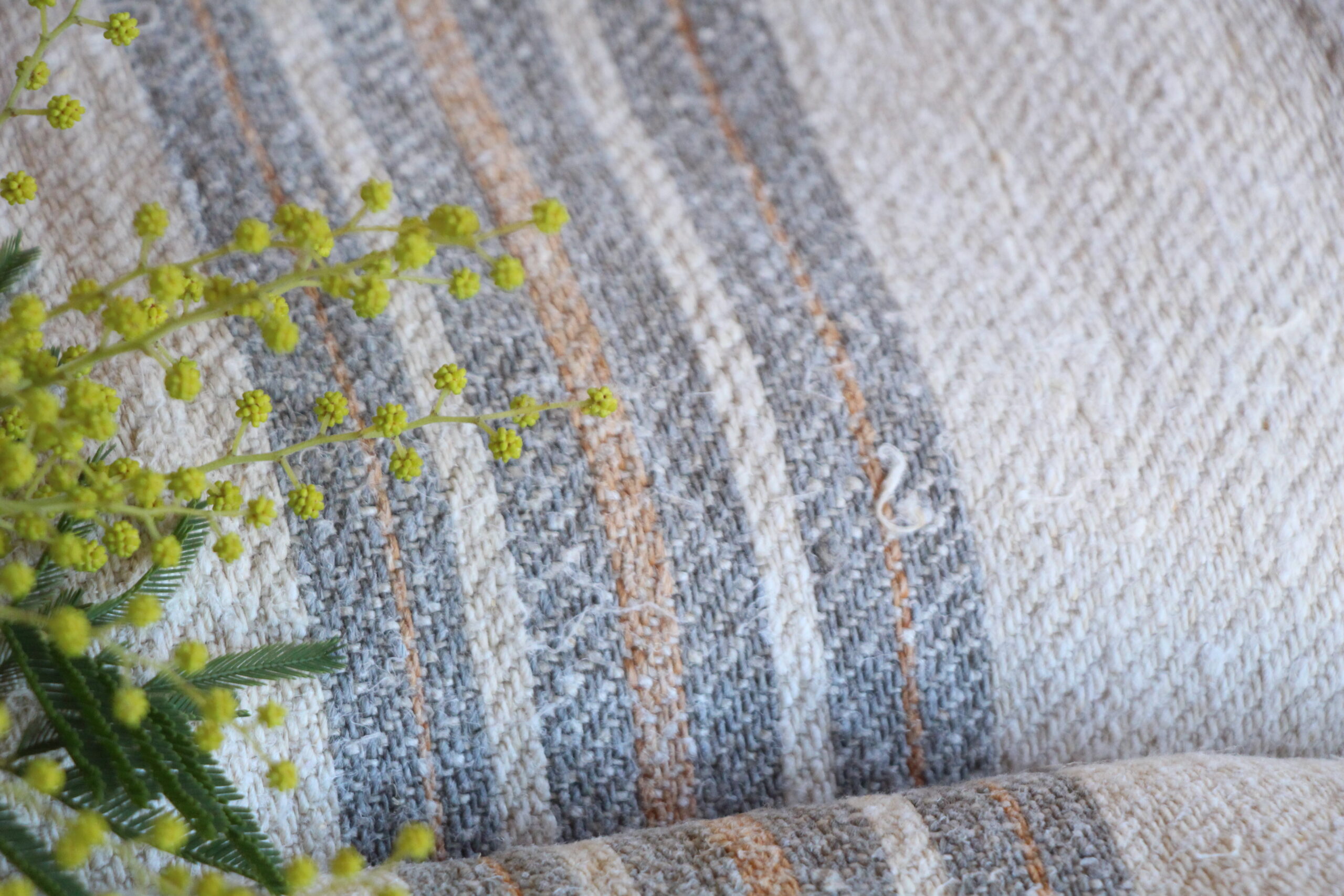 antiker Leinenstoff 17.22y, Großangebot, Polsterstoff, wabi sabi, Z 167 – Bild 11