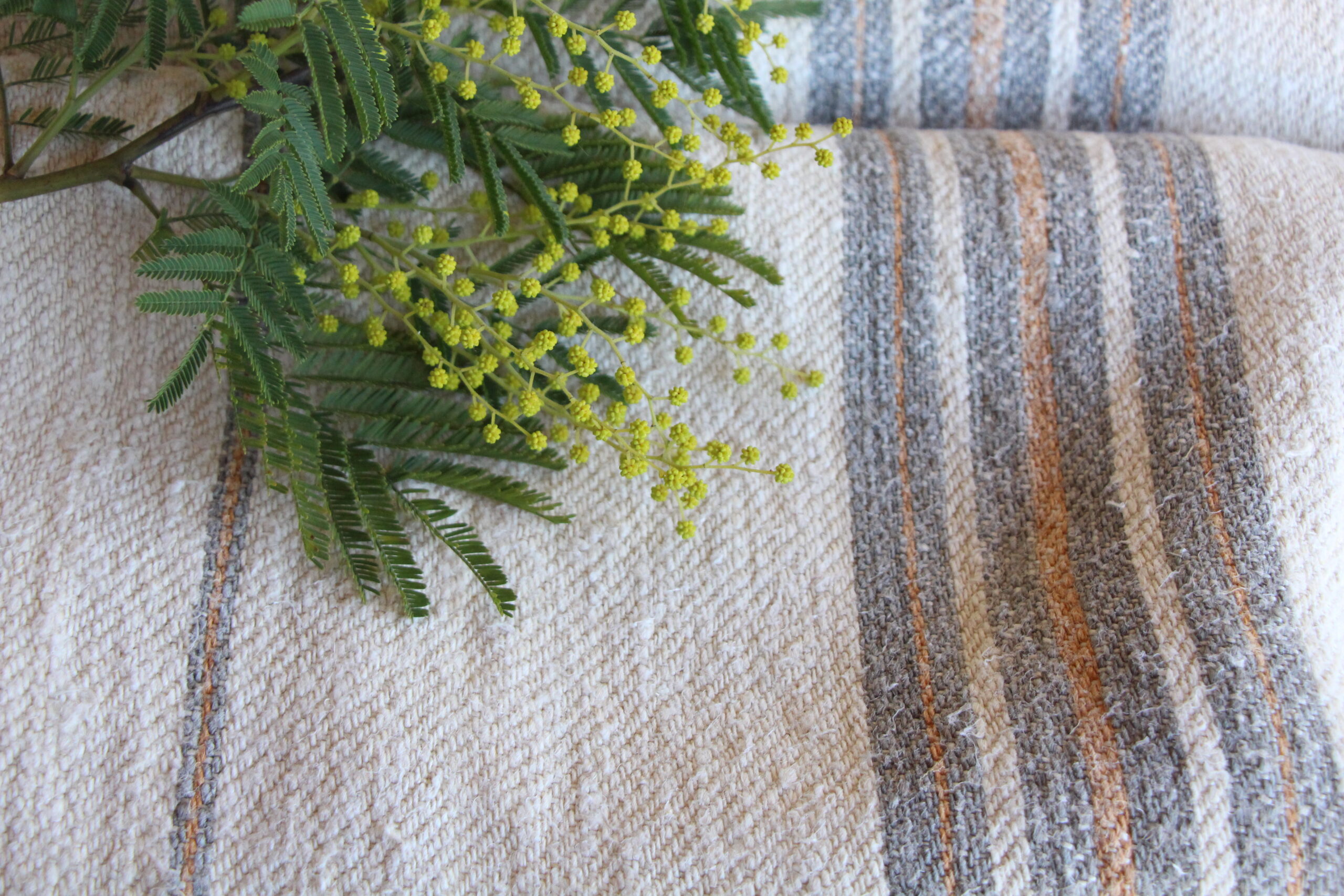 antiker Leinenstoff 17.22y, Großangebot, Polsterstoff, wabi sabi, Z 167 – Bild 2