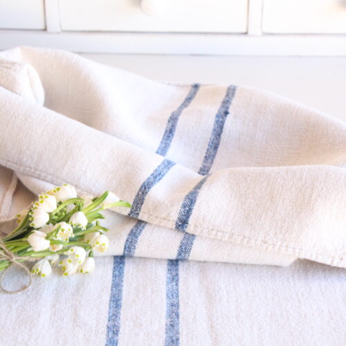 antique linen grainsack, gustavian style, table cloth, durable, L 804