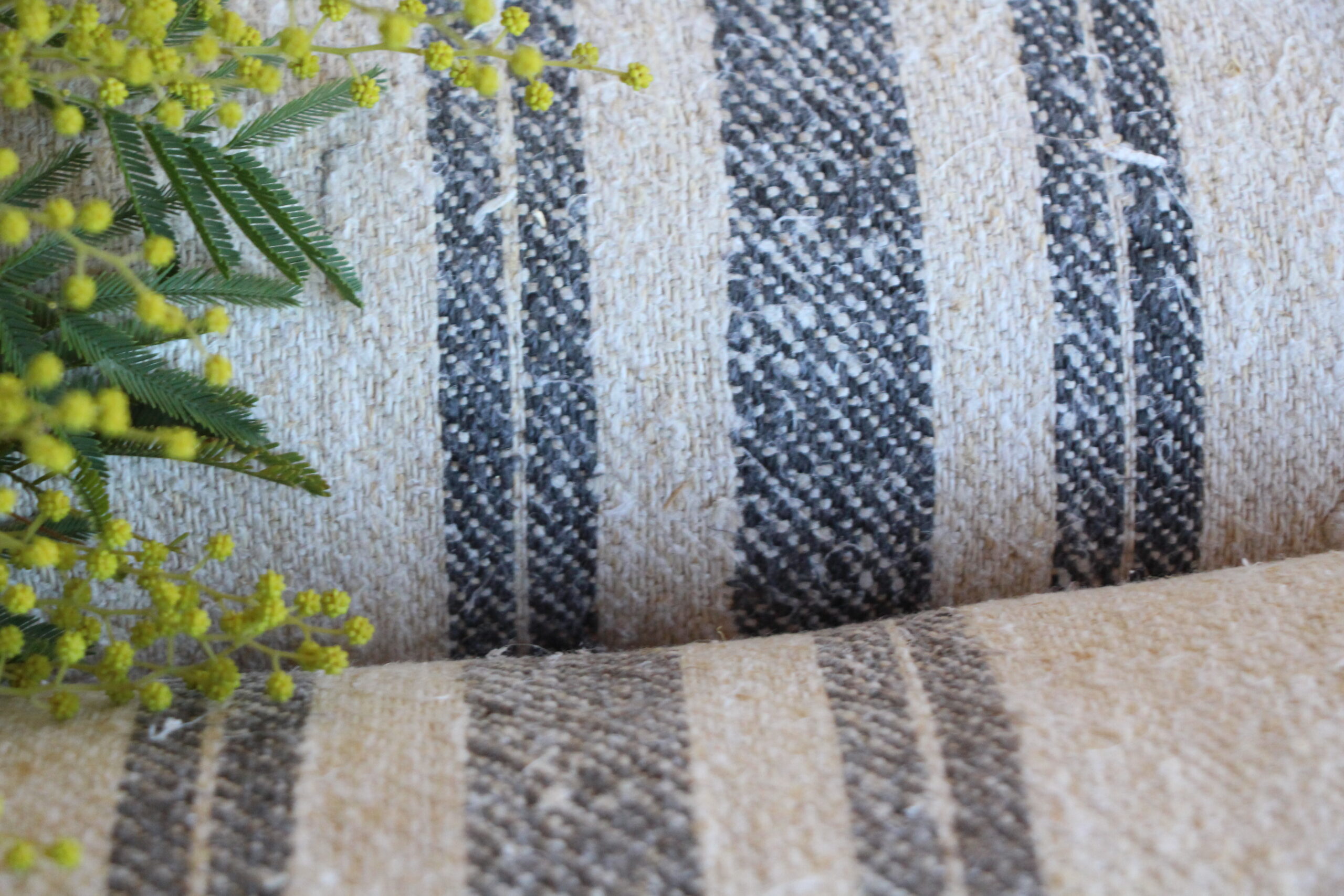 antique linen fabric, 21.5y, bulk offer, farmhouse decor, upholstery fabric, wabi sabi, Z 168 - Image 9