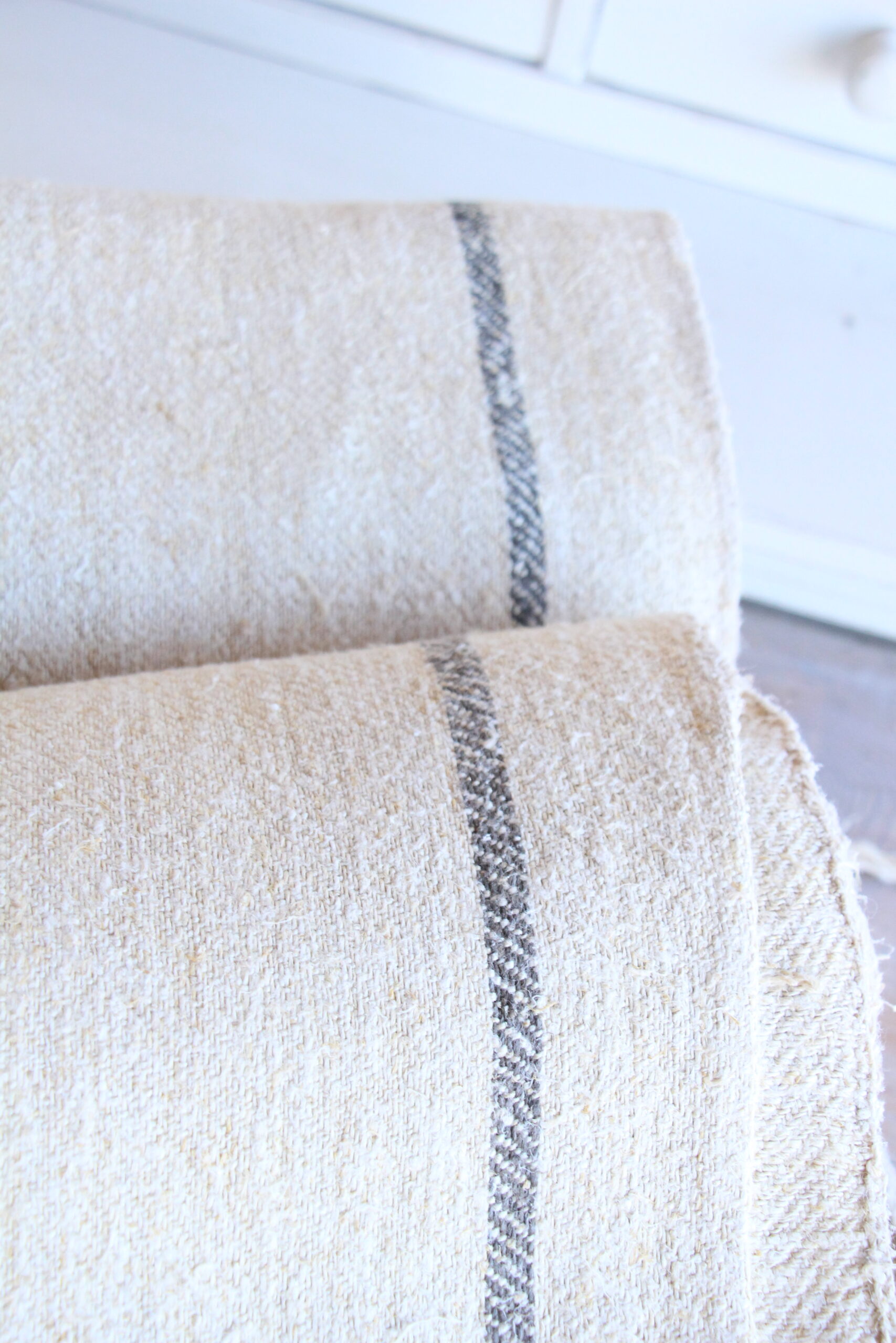 antique linen fabric, 21.5y, bulk offer, farmhouse decor, upholstery fabric, wabi sabi, Z 168 - Image 7