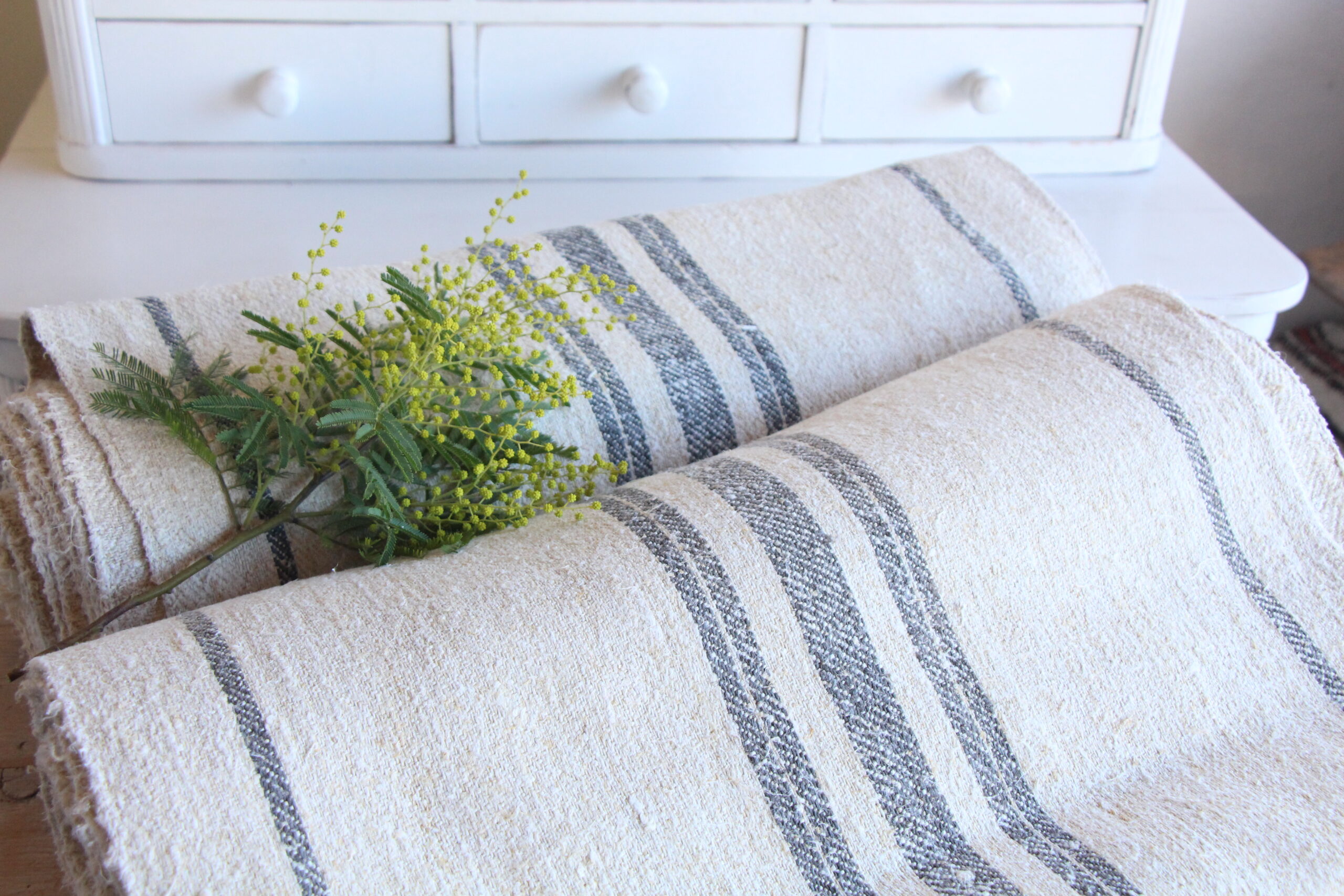 antique linen fabric, 21.5y, bulk offer, farmhouse decor, upholstery fabric, wabi sabi, Z 168 - Image 2