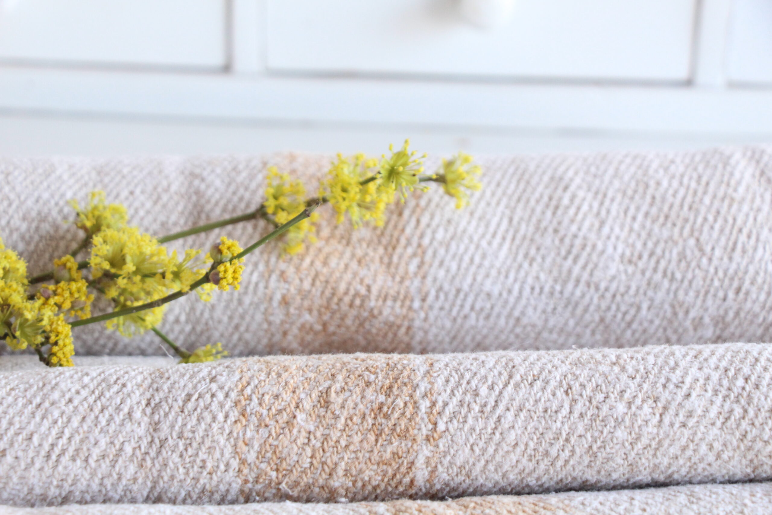 antique linen fabric, 4.48 y, european linen, wedding decor, durabel, T 57 - Image 2