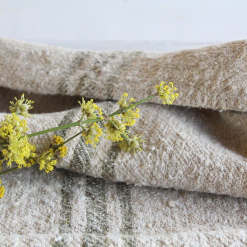 antique linen grainsack, rustical, pillow fabric, durable, Wabi Sabi, bathmat, stairrunner, L845