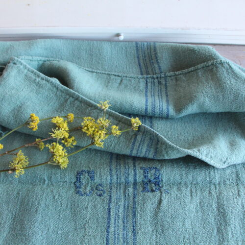 antiker Getreidesack aus Leinen, rustikal, Polsterleinen, langlebig, L 824