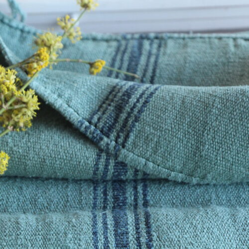 antique linen grainsack, rustical, pillow fabric, durable, Wabi Sabi, tablerunner, L825