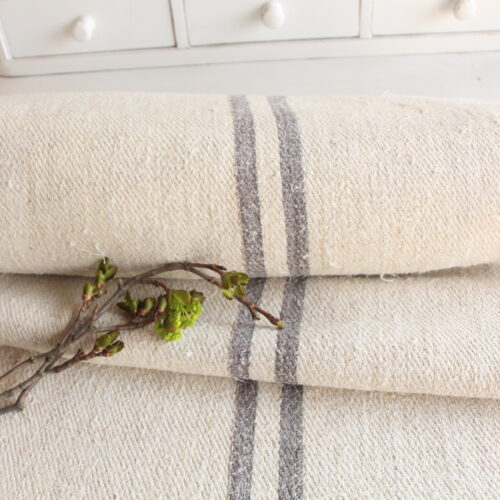 antiker Leinenstoff, 9,6 m, verblasste Streifen, Langlebig, Z 180