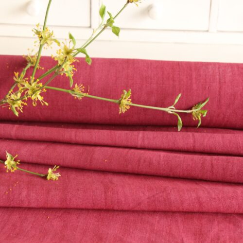 dyed antique linen fabric, 10.94y, french linen, upholstery fabric, Z 182