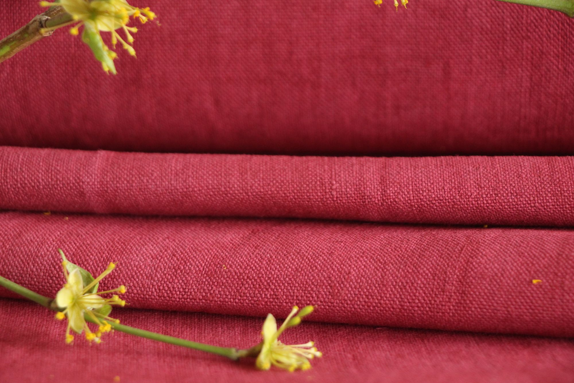 dyed antique linen fabric, 10.94y, french linen, upholstery fabric, Z 182 - Image 6