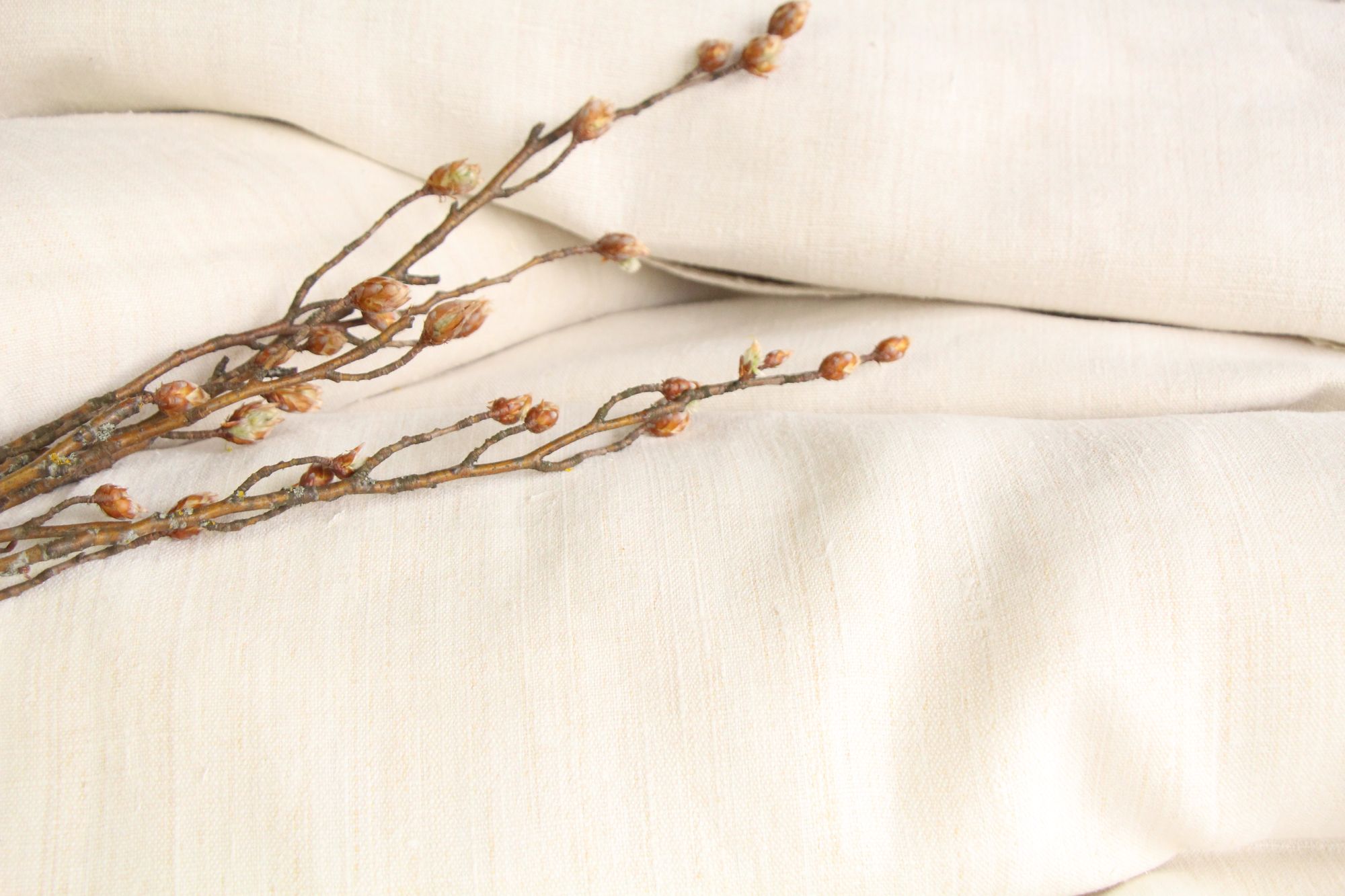 antique linen fabric, 67.15y, upholstery fabric, wedding decor, bulk offer, Z190 - Image 9