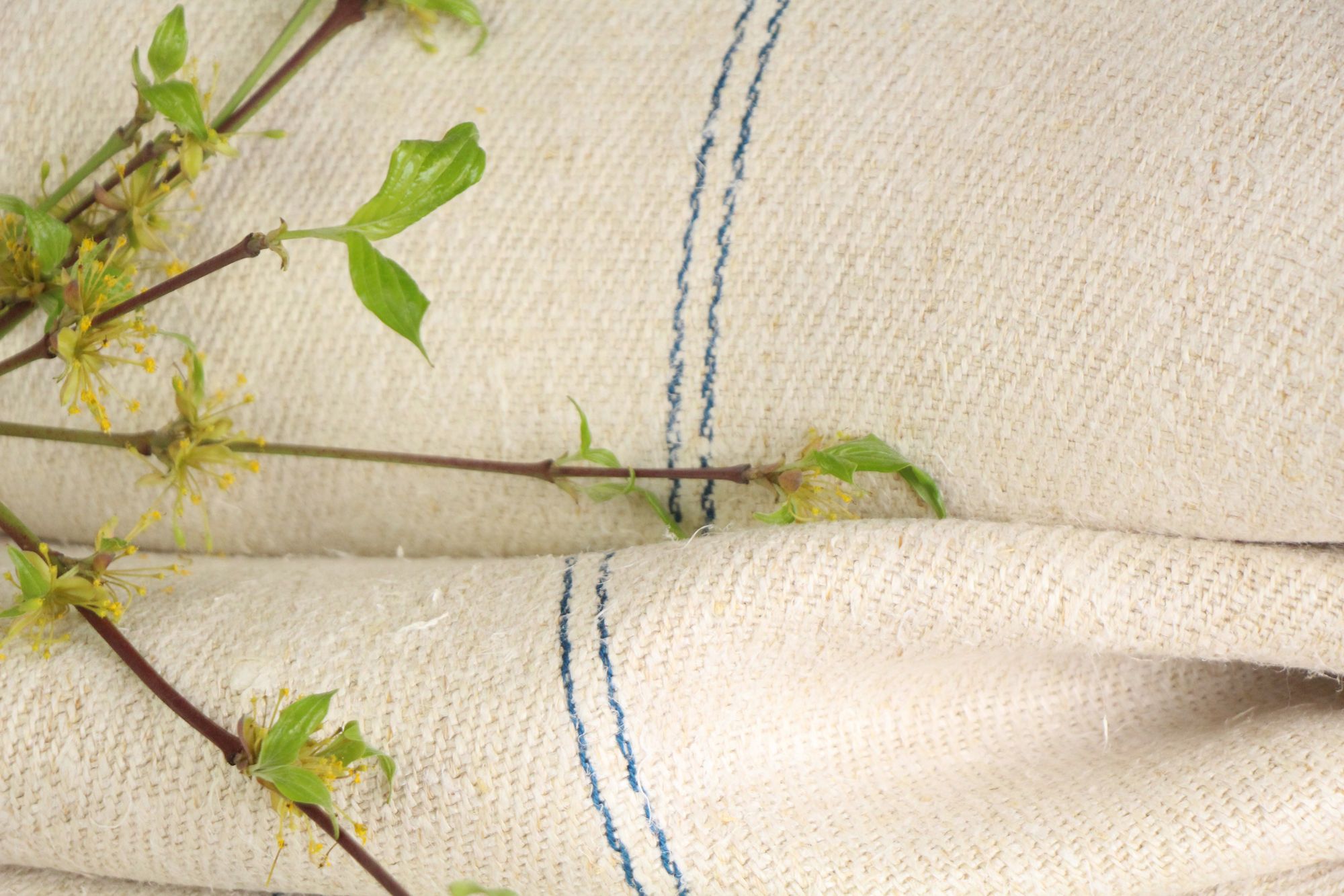 antiker Leinenstoff 17,5 m, Großangebot, Polsterstoff, wabi sabi, Z 178