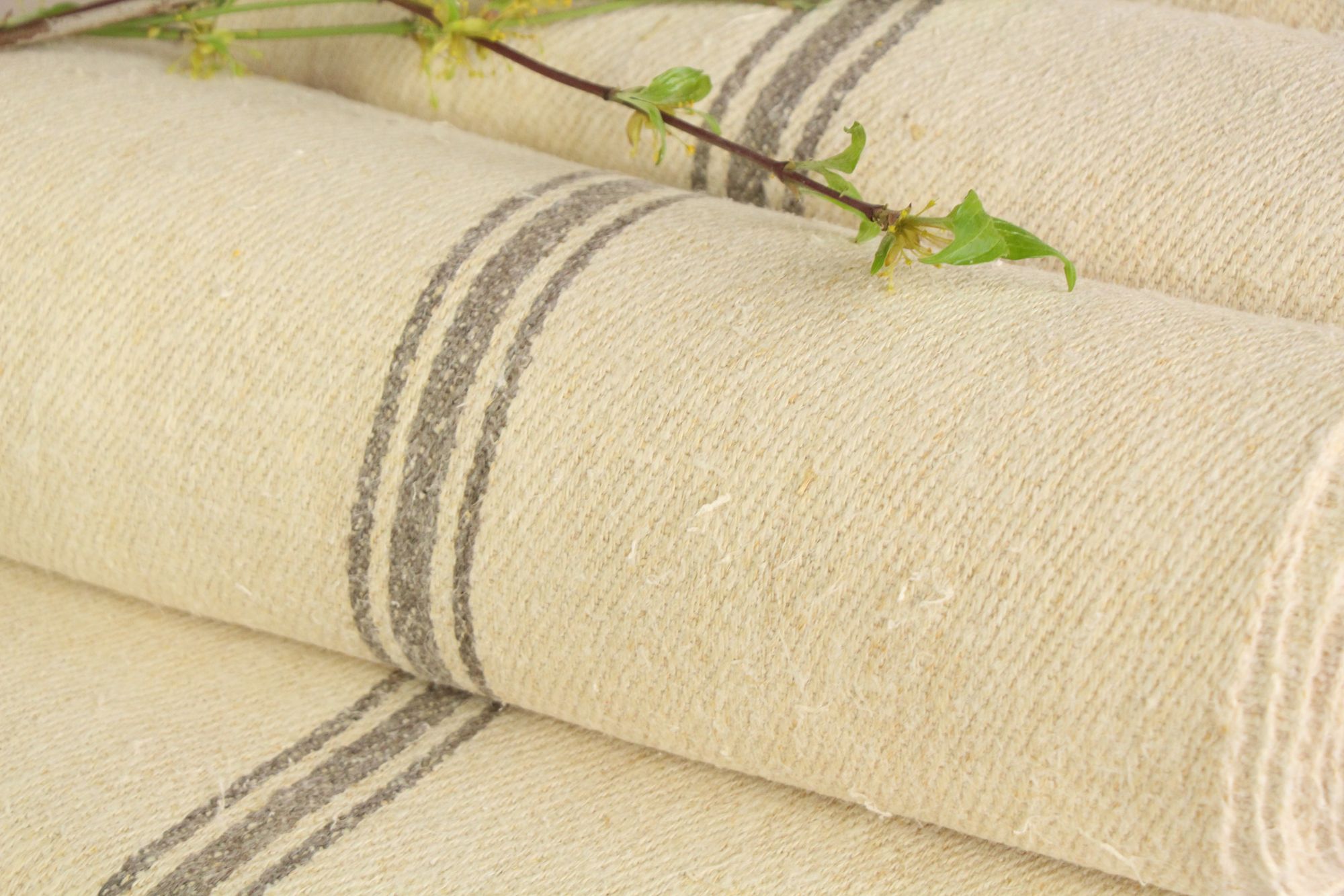 antiker Leinenstoff 24,2 m, Großangebot, Polsterstoff, wabi sabi, Z 175 – Bild 10
