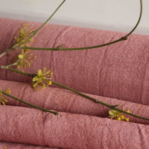 dyed antique linen fabric, 6.78y, french linen, upholstery fabric, Z 187