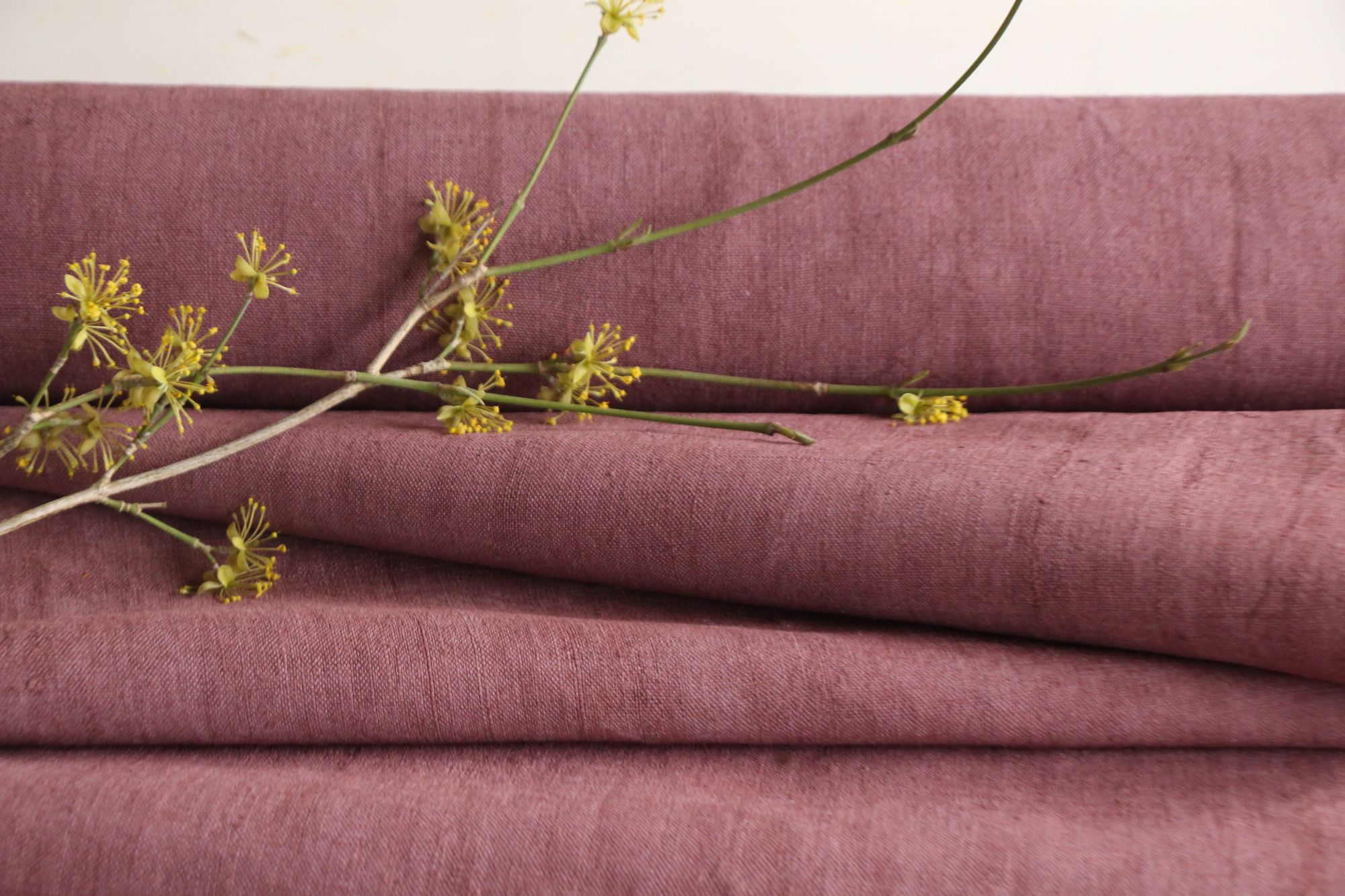 gefärbte antike Leinenstoffe, 11,51 m, französisches Leinen, Möbelstoff, Z 188