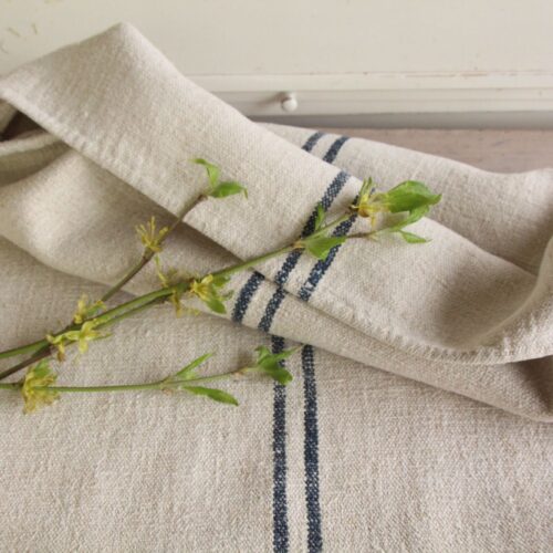 antiker Getreidesack aus Leinen, rustikal, Wabi Sabi, Polsterleinen, L 821