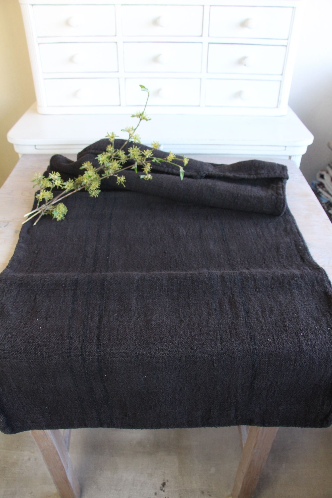 antiker Getreidesack aus Leinen, rustikal, Polsterleinen, langlebig, L 858 – Bild 10