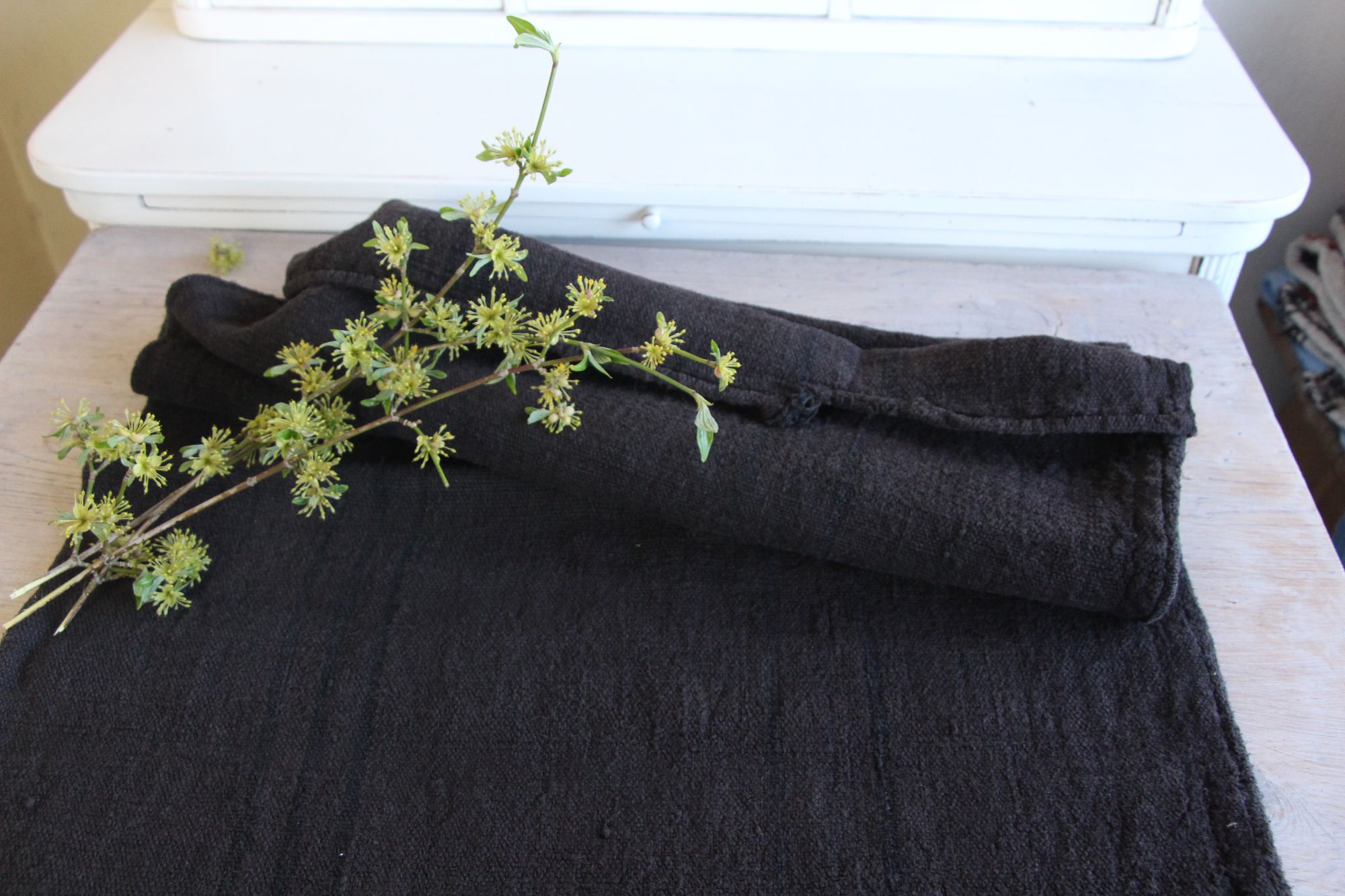 antiker Getreidesack aus Leinen, rustikal, Polsterleinen, langlebig, L 858 – Bild 9